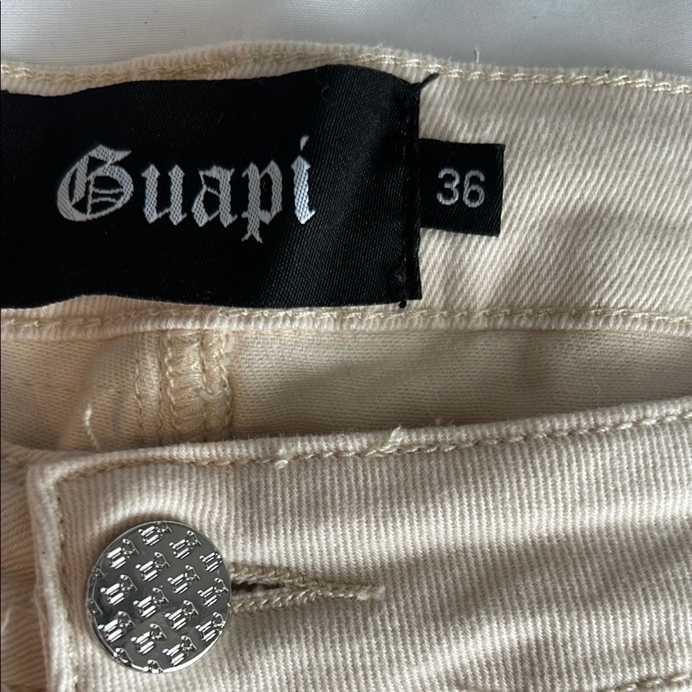 Guapi Cream Denim Pants